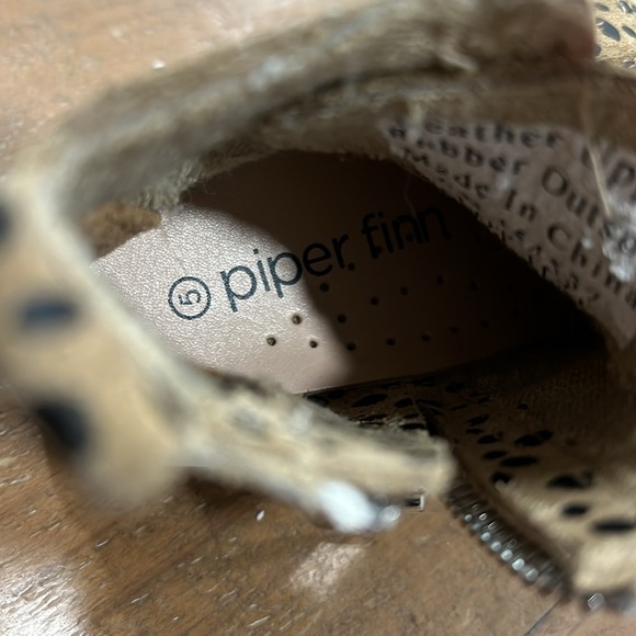 Piper Finn leather cheetah hi top sneakers - Picture 11 of 12